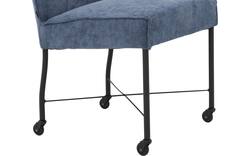Goossens eetkamerstoel erik blauw stof - 8235803-goossens-erik-eetkamerstoel-stof-blauw-01