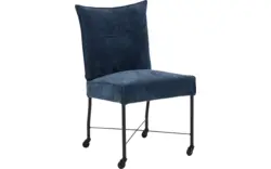 Goossens eetkamerstoel erik blauw stof - 8235804-goossens-erik-eetkamerstoel-stof-blauw-01