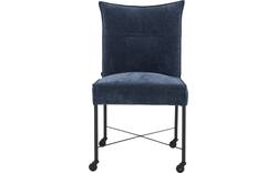 Goossens eetkamerstoel erik blauw stof - 8235804-goossens-erik-eetkamerstoel-stof-blauw-01