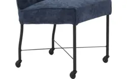 Goossens eetkamerstoel erik blauw stof - 8235804-goossens-erik-eetkamerstoel-stof-blauw-01