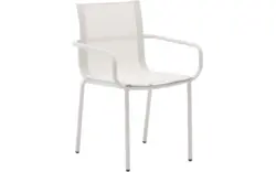 Kave home tuinstoel met armleuning galdana grijs aluminium - 8240169-kave-home-galdana-tuinstoelen-aluminium-01