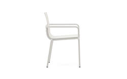 Kave home tuinstoel met armleuning galdana grijs aluminium - 8240169-kave-home-galdana-tuinstoelen-aluminium-03
