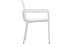 Kave home tuinstoel met armleuning galdana grijs aluminium - 8240169-kave-home-galdana-tuinstoelen-aluminium-01