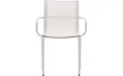 Kave home tuinstoel met armleuning galdana grijs aluminium - 8240169-kave-home-galdana-tuinstoelen-aluminium-01