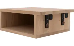 Goossens aanhaaktafel roll onbewerkt eiken - 8240232-goossens-roll-nachtkastje-eiken-01