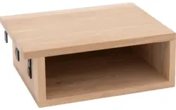 Goossens aanhaaktafel roll onbewerkt eiken - 8240233-goossens-roll-nachtkastje-eiken-01