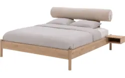 Goossens aanhaaktafel roll onbewerkt eiken - 8240233-goossens-roll-nachtkastje-eiken-01