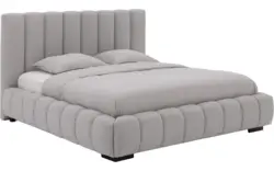 Goossens gestoffeerd bedframe amalfi grijs stof - 8240333-goossens-amalfi-bedframe-stof-01