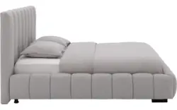 Goossens gestoffeerd bedframe amalfi grijs stof - 8240333-goossens-amalfi-bedframe-stof-01