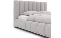 Goossens gestoffeerd bedframe amalfi grijs stof - 8240333-goossens-amalfi-bedframe-stof-01