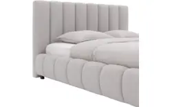 Goossens gestoffeerd bedframe amalfi grijs stof - 8240333-goossens-amalfi-bedframe-stof-01