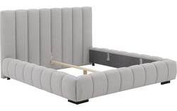 Goossens gestoffeerd bedframe amalfi grijs stof - 8240333-goossens-amalfi-bedframe-stof-01