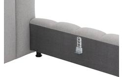 Goossens gestoffeerd bedframe amalfi grijs stof - 8240333-goossens-amalfi-bedframe-stof-01