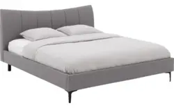 Goossens gestoffeerd bedframe victory grijs stof - 8241816-goossens-victory-bedframe-stof-01
