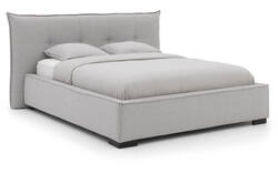 Goossens gestoffeerd bedframe bolzano storage grijs stof - 8241819-goossens-bolzano-storage-bedframe-stof-01