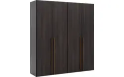Goossens kledingkast ambra zwart hoogwaardig meubelplaat - 8241883-goossens-ambra-zwart-draaideuren-01