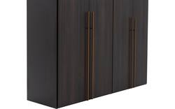Goossens kledingkast ambra zwart hoogwaardig meubelplaat - 8241883-goossens-ambra-zwart-draaideuren-01