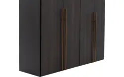 Goossens kledingkast ambra zwart hoogwaardig meubelplaat - 8241883-goossens-ambra-zwart-draaideuren-01