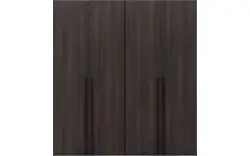 Goossens kledingkast ambra zwart hoogwaardig meubelplaat - 8241883-goossens-ambra-zwart-draaideuren-05