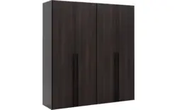 Goossens kledingkast ambra zwart hoogwaardig meubelplaat - 8241883-goossens-ambra-zwart-draaideuren-05
