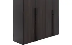 Goossens kledingkast ambra zwart hoogwaardig meubelplaat - 8241883-goossens-ambra-zwart-draaideuren-05