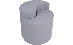 Goossens bijzettafel yin yang grijs metaal - 8241938-goossens-yin-yang-kleinmeubel-metaal-01