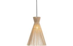 Goossens hanglamp fresia bruin stof - 8242007-frandsen-fresia-e27-02