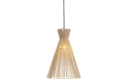 Goossens hanglamp fresia bruin stof - 8242007-frandsen-fresia-e27-01