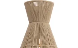 Goossens hanglamp fresia bruin stof - 8242007-frandsen-fresia-e27-01