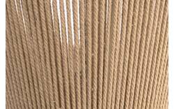 Goossens hanglamp fresia bruin stof - 8242007-frandsen-fresia-e27-01