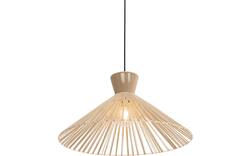 Goossens hanglamp fresia bruin stof - 8242008-frandsen-fresia-e27-01