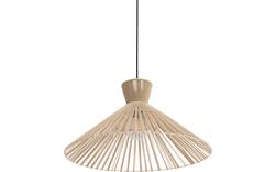 Goossens hanglamp fresia bruin stof - 8242008-frandsen-fresia-e27-01