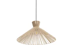 Goossens hanglamp fresia bruin stof - 8242008-frandsen-fresia-e27-01
