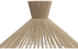 Goossens hanglamp fresia bruin stof - 8242008-frandsen-fresia-e27-01