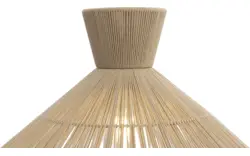 Goossens hanglamp fresia bruin stof - 8242008-frandsen-fresia-e27-01
