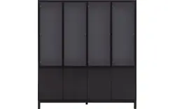 Goossens vitrinekast valencia zwart melamine - 8242051-goossens-valencia-buffetkast-melamine-01
