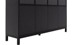 Goossens vitrinekast valencia zwart melamine - 8242051-goossens-valencia-buffetkast-melamine-01