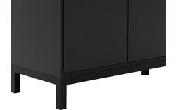Goossens vitrinekast valencia zwart melamine - 8242051-goossens-valencia-buffetkast-melamine-01