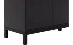 Goossens vitrinekast valencia zwart melamine - 8242051-goossens-valencia-buffetkast-melamine-01