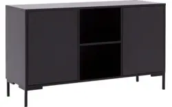 Goossens basic dressoir madrid zwart melamine - 8242055-goossens-basic-madrid-dressoir-melamine-01