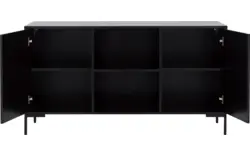 Goossens basic dressoir madrid zwart melamine - 8242055-goossens-basic-madrid-dressoir-melamine-01
