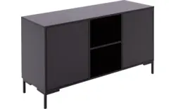 Goossens basic dressoir madrid zwart melamine - 8242055-goossens-basic-madrid-dressoir-melamine-01