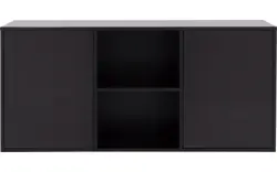 Goossens basic dressoir madrid zwart melamine - 8242055-goossens-basic-madrid-dressoir-melamine-01
