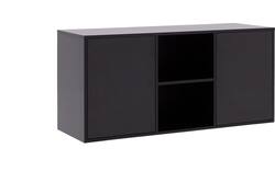 Goossens basic dressoir madrid zwart melamine - 8242055-goossens-basic-madrid-dressoir-melamine-01