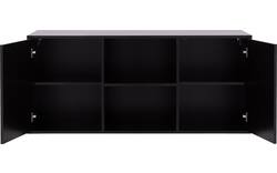 Goossens basic dressoir madrid zwart melamine - 8242055-goossens-basic-madrid-dressoir-melamine-01