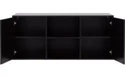 Goossens basic dressoir madrid zwart melamine - 8242055-goossens-basic-madrid-dressoir-melamine-01