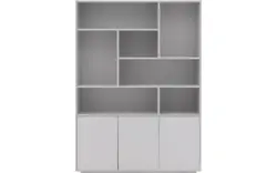 Goossens basic buffetkast madrid grijs melamine - 8242779-goossens-basic-madrid-buffetkast-melamine-01