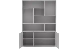 Goossens basic buffetkast madrid grijs melamine - 8242779-goossens-basic-madrid-buffetkast-melamine-01