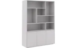 Goossens basic buffetkast madrid grijs melamine - 8242779-goossens-basic-madrid-buffetkast-melamine-01