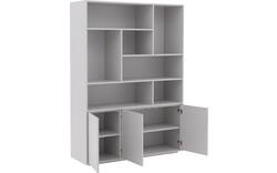 Goossens basic buffetkast madrid grijs melamine - 8242779-goossens-basic-madrid-buffetkast-melamine-01